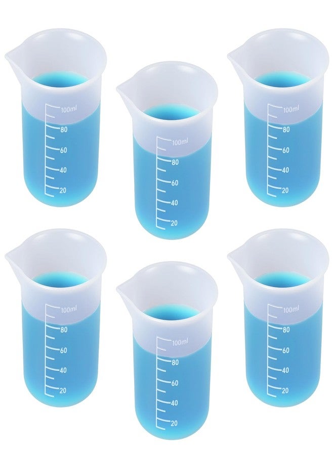 Neyauo 6 Pcs Silicone Laundry Detergent Cup 100ml Laundry Detergent Measuring Cup Reusable Washable Silicone Dispenser Cups Flexible Liquid Measuring Cups for Home,Hotel,Bathroom,Dormitory,DIY,Art & Craft - Image 1