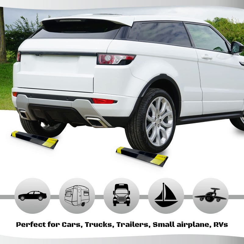 HOXWELL 2 Pcs 18'' Heavy Duty Parking Aid for Garage, Parking Gadgets Protects Car and Garage Walls, Parking Stopper Easy to Install 2 Packs - Image 4