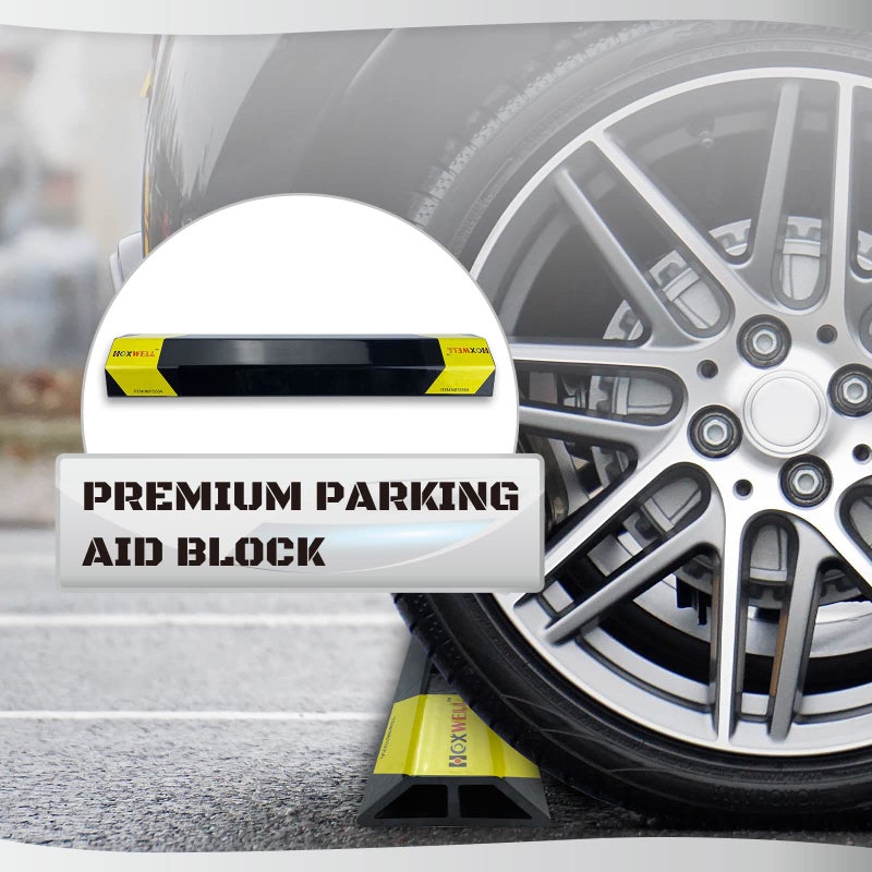 HOXWELL 2 Pcs 18'' Heavy Duty Parking Aid for Garage, Parking Gadgets Protects Car and Garage Walls, Parking Stopper Easy to Install 2 Packs - Image 5