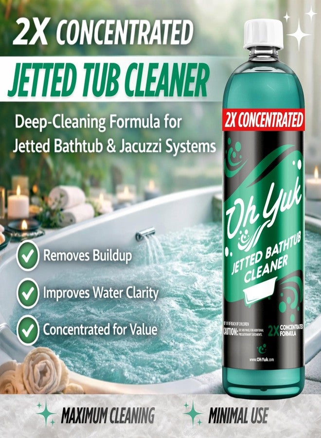 Oh Yuk Jetted Tub Cleaner 2X Concentrated - Jetted Bathtub & Jacuzzi Cleaner for Jetted Tub Systems and Bathtub with Jets - 27 Fl oz - Image 2