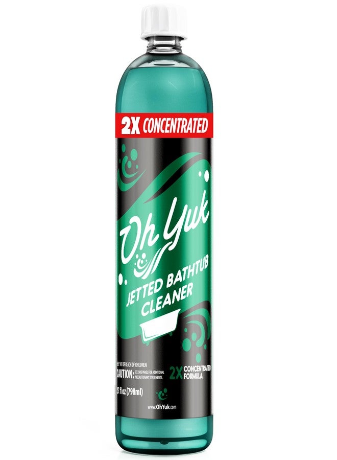 Oh Yuk Jetted Tub Cleaner 2X Concentrated - Jetted Bathtub & Jacuzzi Cleaner for Jetted Tub Systems and Bathtub with Jets - 27 Fl oz - Image 1