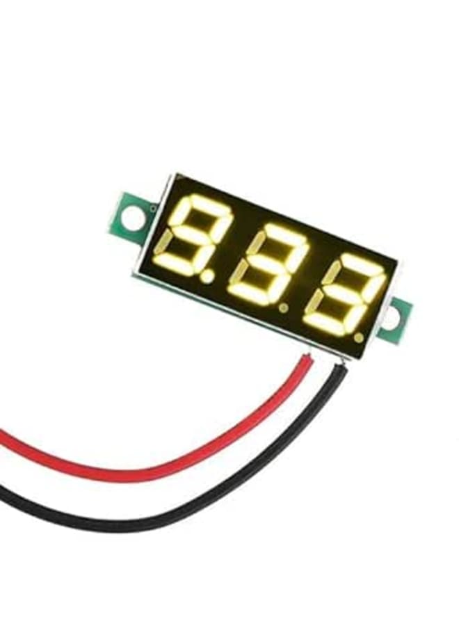 Makers Electronics Digital Voltmeter Display Yellow LED 2 Wire,0.28 inch