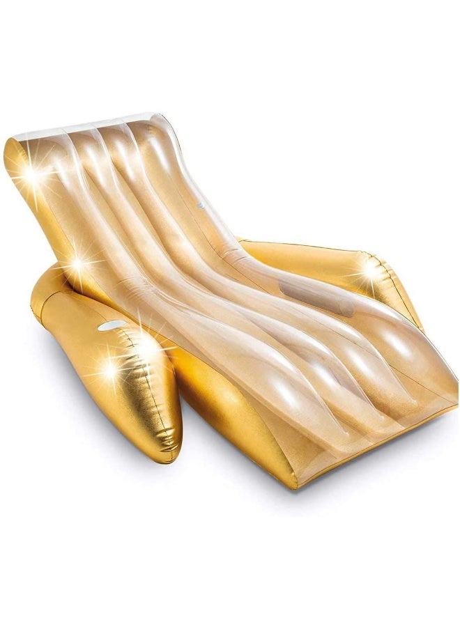 Intex - Gold Glitter Floating Sofa - Image 2
