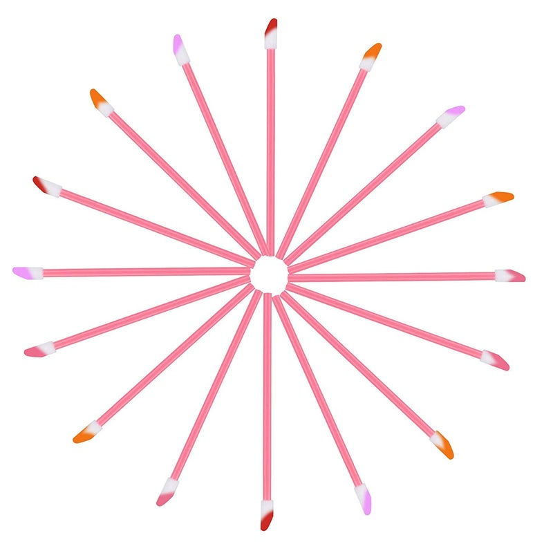 Mooerca 650PCS Disposable Lip Gloss Applicators Make Up Brush Lipstick Wands Makeup Applicators Brushes Applicator Tool Makeup Beauty Tool Kits Disposable Lip Brushes Tool Kits Pink - Image 3