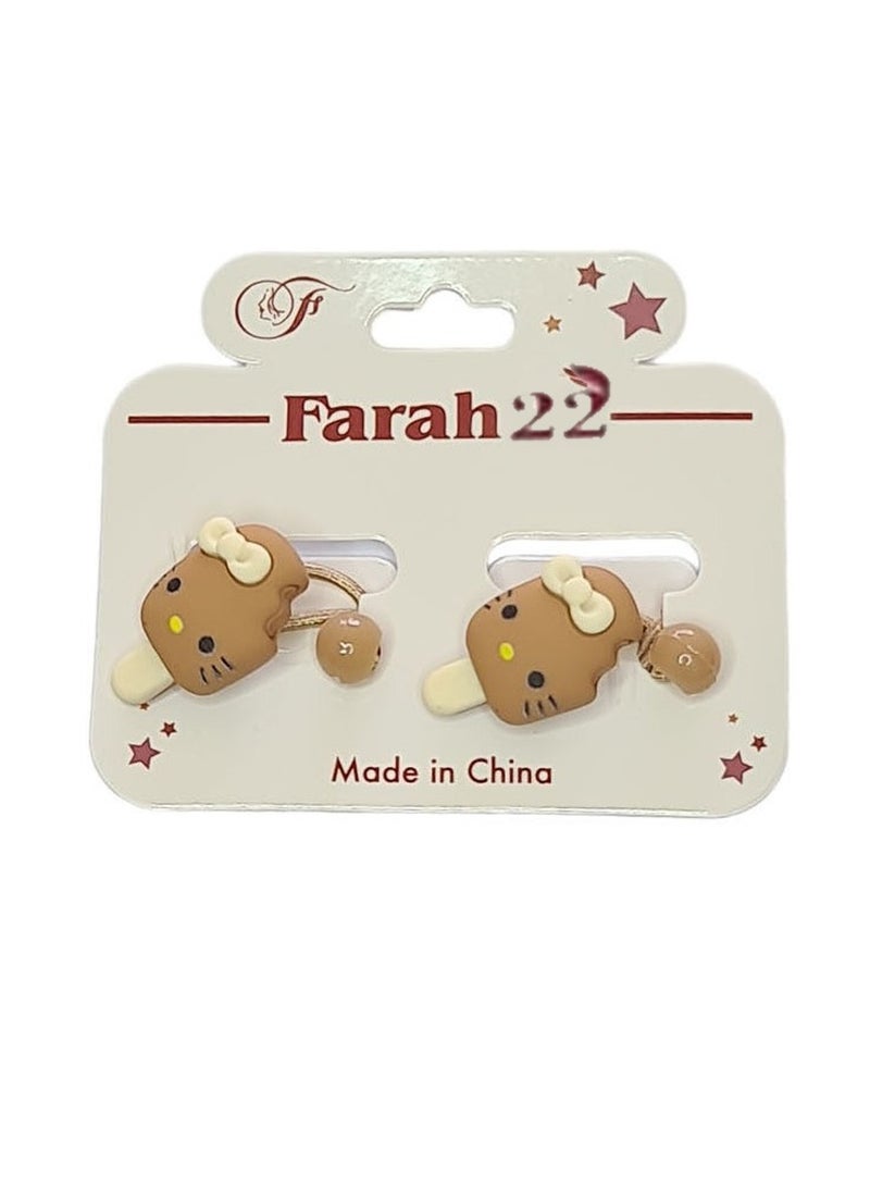 Farah22 24-Piece Cute Elastic Hair Ties Set For Girls Multicolour - Image 4