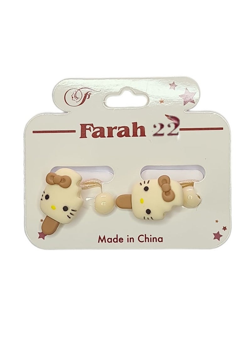 Farah22 24-Piece Cute Elastic Hair Ties Set For Girls Multicolour - Image 3