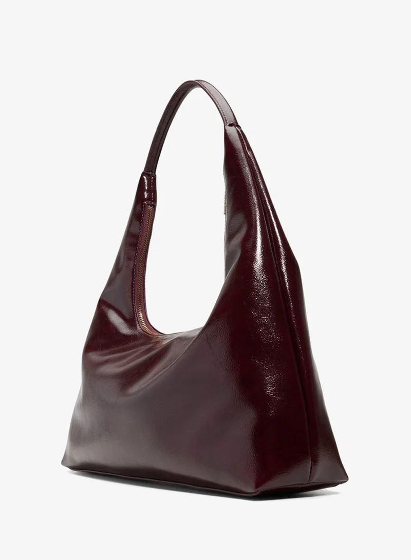 CALL IT SPRING DANII Glossy Zippered Hobo Bag