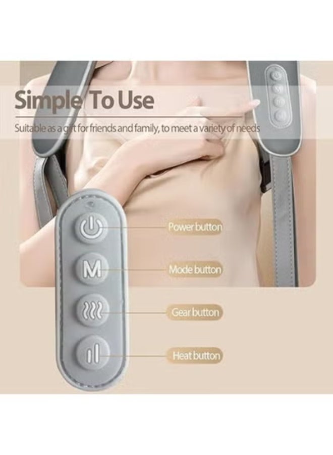 Neck and Back Massager with Heat – 5D Shiatsu Deep Tissue Electric Pillow for Neck, Back, Shoulders, Legs, and Full-Body Pain Relief - Image 4