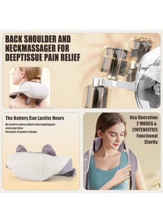 Neck and Back Massager with Heat – 5D Shiatsu Deep Tissue Electric Pillow for Neck, Back, Shoulders, Legs, and Full-Body Pain Relief - Image 5