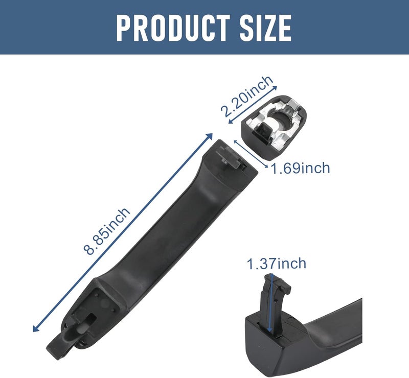 LDMINDA Exterior Black Outside Door Handle Set for Cadillac Escalade, Chevy Avalanche, Silverado, Suburban, GMC Sierra, Yukon (2007-2014) - 4PCS - Image 5