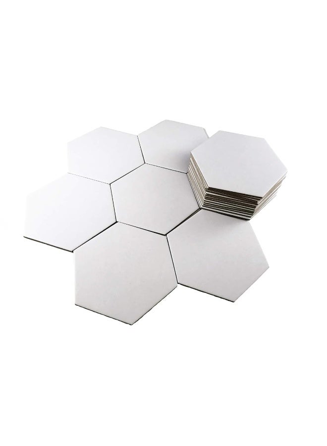 Apostrophe Games Hexagon Board Game Tiles â€“ 20Pcs Large Game Board Pieces Blank Game Board Chits, Same Size as Settlers of Catan â€“ Create Your Own Custom Tiles - Image 2