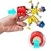 PROLOSO Push Puppet Finger Puppets Thumb Press Base Joker Puppet Push Up Wooden Clown Toys 5 Pcs - Image 3