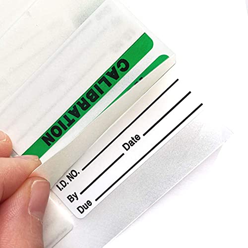 Besttile Calibration Stickers,Green Black Word Calibration Labels, Self Laminating Protects Your Writing from Smearing,Tampering and Abrasion,Perfect for NIST, ISO Calibrate Equipment-132 Labels/Pack - Image 4