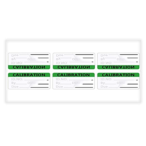 Besttile Calibration Stickers,Green Black Word Calibration Labels, Self Laminating Protects Your Writing from Smearing,Tampering and Abrasion,Perfect for NIST, ISO Calibrate Equipment-132 Labels/Pack - Image 2
