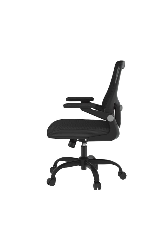 Flexispot Ergonomic Office Chairs Mesh Computer Desk Chair with 4D Flip-up Armrests 2D Lumbar Support Comfy High Back Rolling Task Chair with Swivel Wheels, Black - Image 5