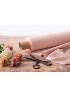 JewelOnPalette 100%Cotton Fabric, 45" Wide Soft Material for Cut by The Yard for Dress, Blouse, Shirt, Craft and Embroidery  - Light Pink  - Image 1
