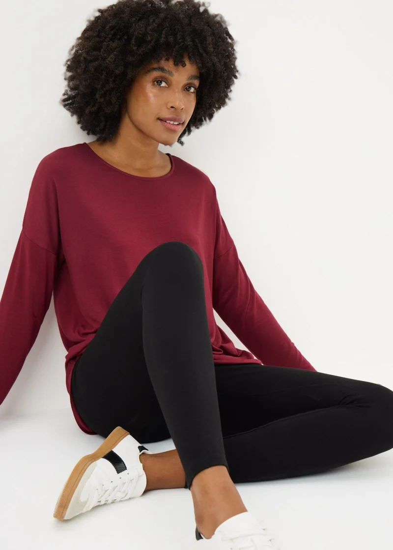 Matalan Burgundy Relaxed Long Sleeve Top
