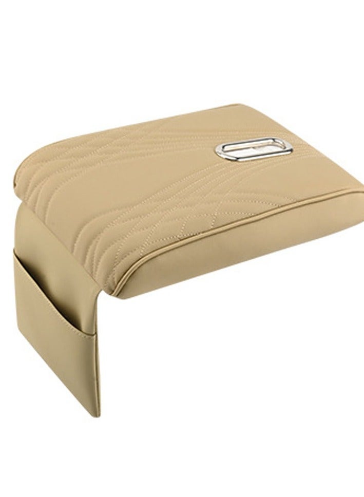 Generic Leather Car Center Console Cover with Tissue Holder and Pockets Universal Car Accessory  - Image 3