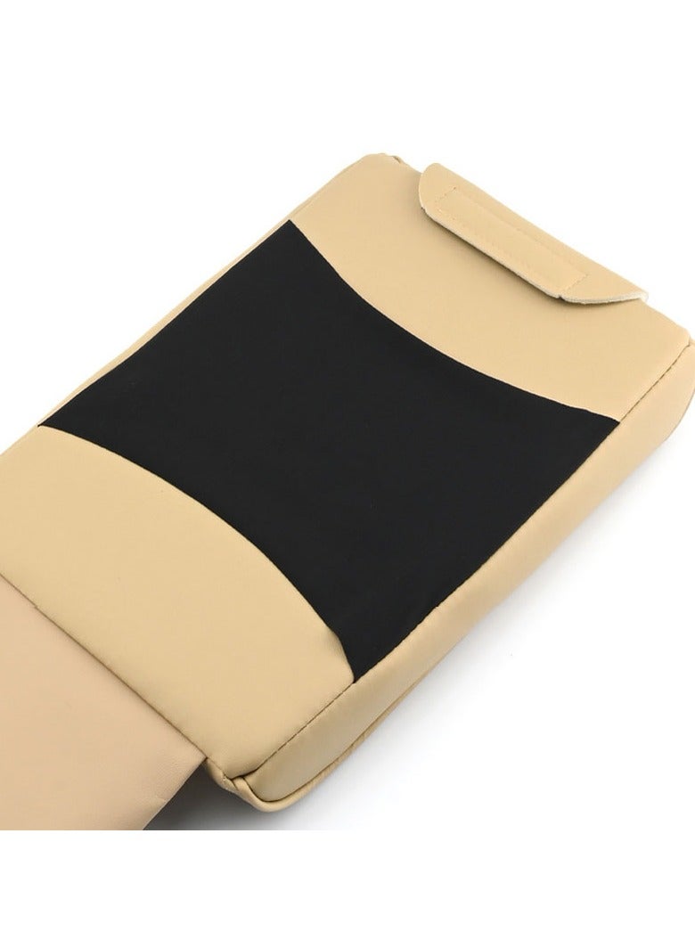 Generic Leather Car Center Console Cover with Tissue Holder and Pockets Universal Car Accessory  - Image 2