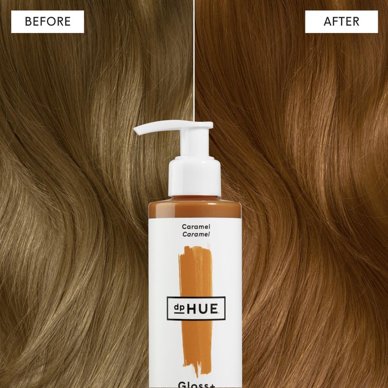 dpHUE Gloss+, Caramel - Conditioning Semi-Permanent Gloss - For Dark Blonde & Light Brown Hair with Golden Tones - Lasts Up to 8 Washes - Vegan, Leaping Bunny Certified - 6.5 oz (8-12 Applications) - Image 5