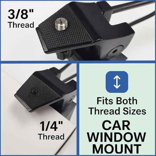 Barska Car Window Mount – Stable Clamp for Spotting Scopes and Binoculars – Portable Tripod Adapter for Birdwatching, Wildlife Viewing, and Outdoor Use - Image 2