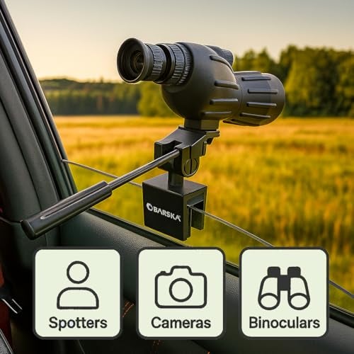 Barska Car Window Mount – Stable Clamp for Spotting Scopes and Binoculars – Portable Tripod Adapter for Birdwatching, Wildlife Viewing, and Outdoor Use - Image 4