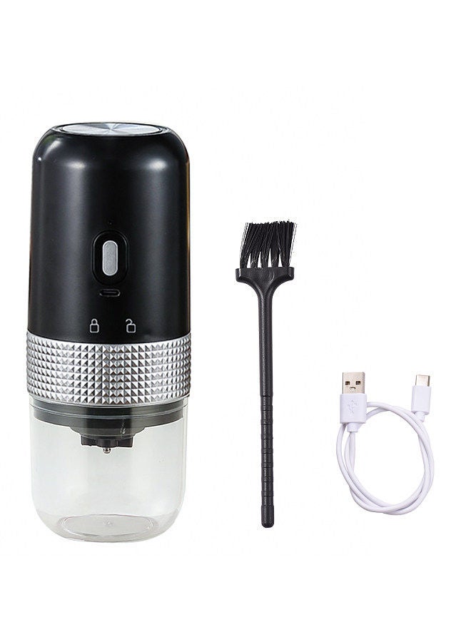 Portable Electric Burr Coffee Grinder 13W 200ml USB Rechargeable Adjustable Setting Cordless Coffee Bean Grinder with Cleaning Brush for Travel Camping Office Household  - Image 5