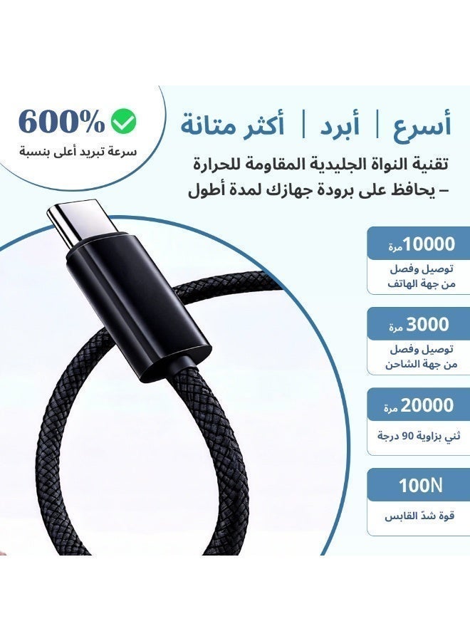 فلوكسهوم شاحن سريع بقوة 45 واط مع كابل USB-C إلى USB-C بطول 1 متر، متوافق مع سلسلة Samsung Galaxy S25 / S24 / S23، وأجهزة Z Fold / Flip، وGalaxy Tab، وGoogle Pixel، وiPhone 15 / 16 / 17 - Image 4