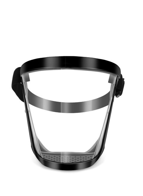 Full Face Super Protective Shields Cycling Face Shield with Clear Spray Splash Proof Full Face Protective Protect Eyes/ Nose/ Mouth/ Anti-splash and Anti-sand Headgear