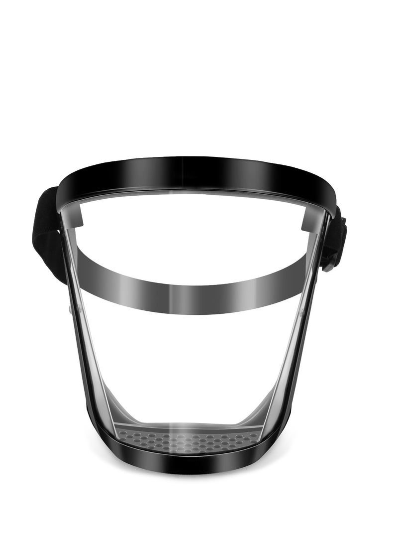 Generic Full Face Super Protective Shields Cycling Face Shield with Clear Spray Splash Proof Full Face Protective Protect Eyes/ Nose/ Mouth/ Anti-splash and Anti-sand Headgear  - Image 1