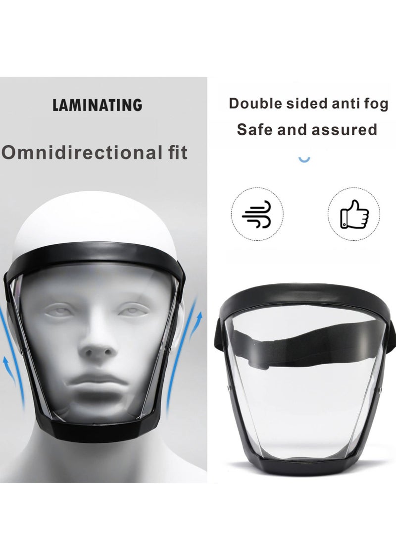 Generic Full Face Super Protective Shields Cycling Face Shield with Clear Spray Splash Proof Full Face Protective Protect Eyes/ Nose/ Mouth/ Anti-splash and Anti-sand Headgear  - Image 4