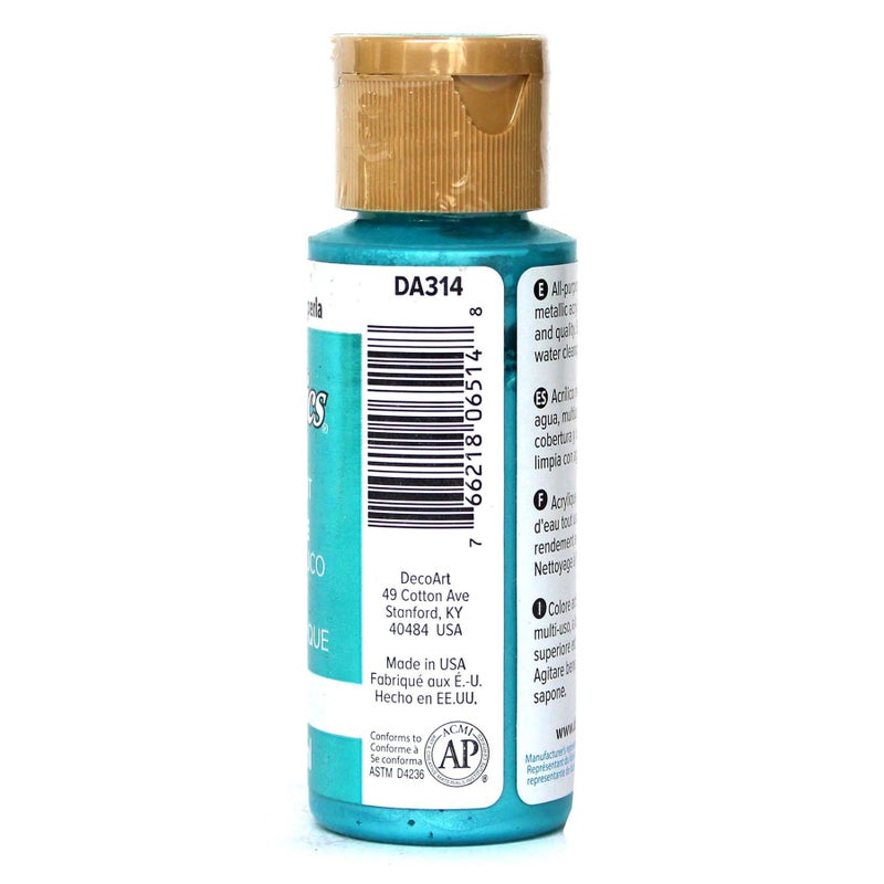 DecoArt DA314-3 Dada314-3 Paint Acrylic Peacock Pearl 2 Oz - Image 2