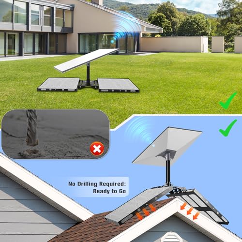 GADFISH Gen 3 Starlink Roof Mount, Starlink Roof Ridge Mount with Gen 3 Pipe Adapter, Adjustable Angle Starlink Mounting Kit, No Drilling Required - Image 4