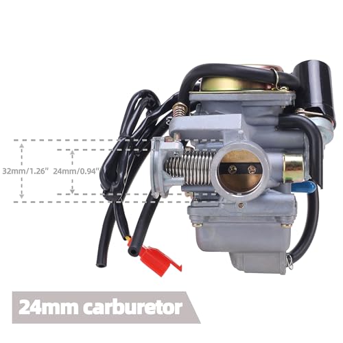 OLIFANT gy6 150cc Carburetor For 150cc 125cc 152QMI 157QMJ Engines Electric Choke Motorcycle Scooter 24mm PD24J Carb With Air Filter Intake Manifold - Image 4