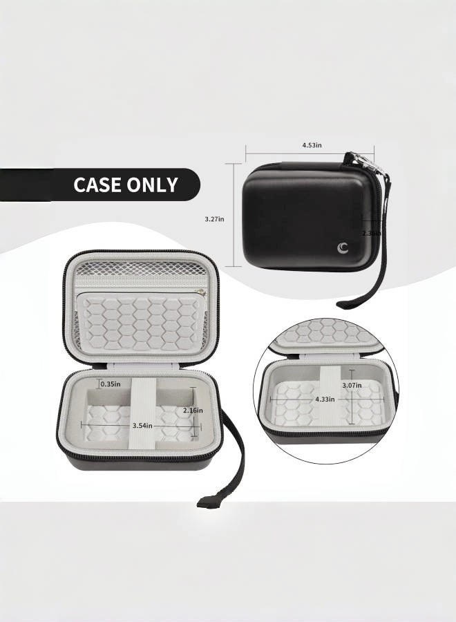 Carrying & Protective Case for Digital Camera, 21 Mega Pixels 2.7" LCD Rechargeable HD/Kodak Pixpro/Canon PowerShot ELPH 180/190 / Sony DSCW800 / DSCW830 Cameras for Travel - Black  - Image 5