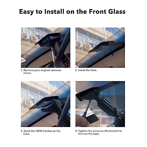 WOLFBOX حامل WOLFBOX OEM لكاميرا داش ميرا USB C G900 Tripro/G900PRO/G850PRO/G840S/G840H/G850/G900 - Image 5