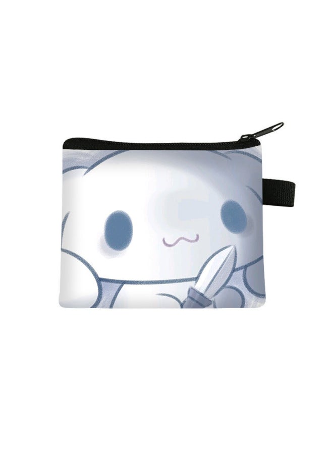 New Cinnamoroll Children's Coin Purse Mini Storage Wallet For Elementary School Students Square Key Portable Card Holder Bag