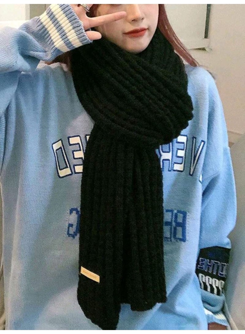 Shein 1pc Women's Solid Color Thick Warm Scarf - Image 1