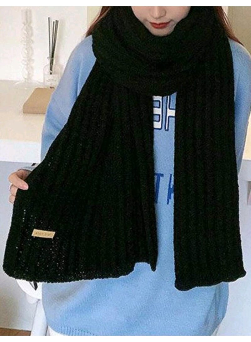 Shein 1pc Women's Solid Color Thick Warm Scarf - Image 2