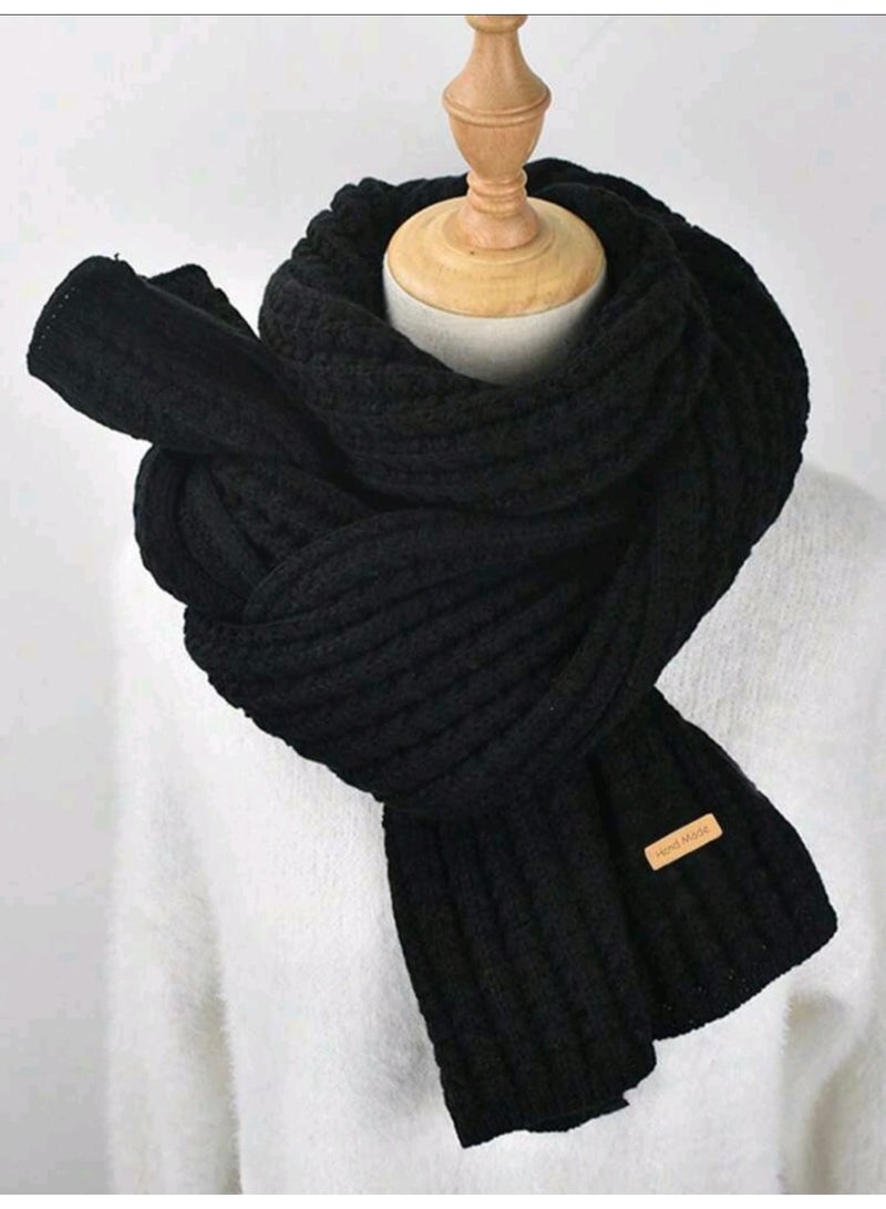 Shein 1pc Women's Solid Color Thick Warm Scarf - Image 4
