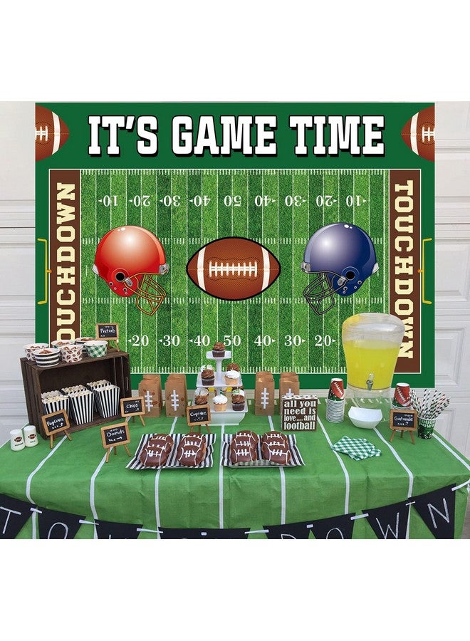Cenven Football Backdrop It'S Game Time Party Backdground Football Birthday Banner Touchdown Football Party Decorations Boy Birthday Party Backdrop 7X5Ft - Image 5