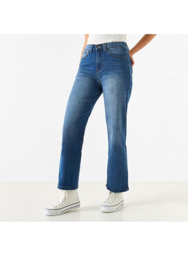 2Xtremz 2Xtremz Solid Jeans with Button Closure and Pockets - Image 2