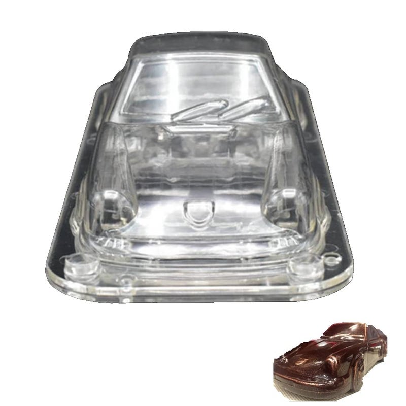 TUKE 104 x 424 x 26 Large Size Car Chocolate Molds Vintage Sports Car Cake Decorating Fondant Mold 3D Plastic Retro Roadster Mould for Cake Topper Decorating Fondant Candy Plaster of Paris