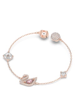 Chomel Rose Gold Plated Dazzling Swan Bracelet With Crystals 5472271  - Image 3