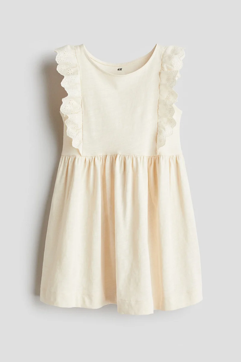 H&M Frill-trimmed cotton dress