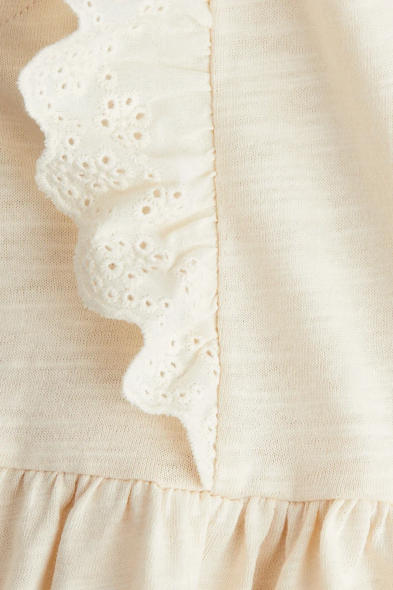 H&M Frill-trimmed cotton dress