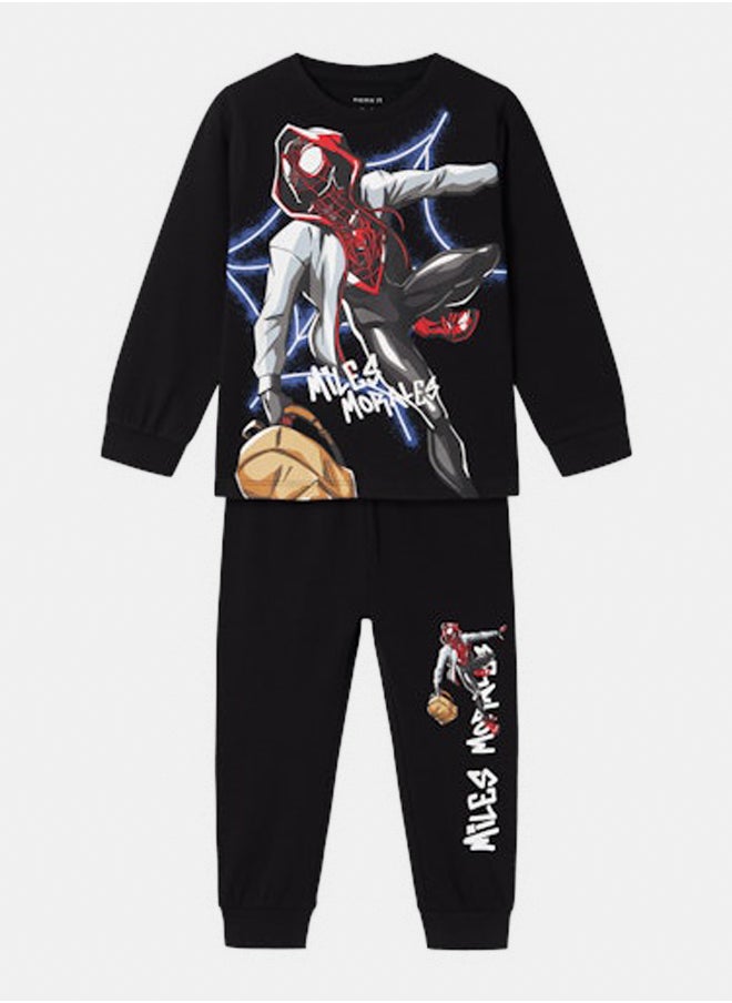 NAME IT name it Boys Nos Spider Longsleeve Nightset  - Image 1