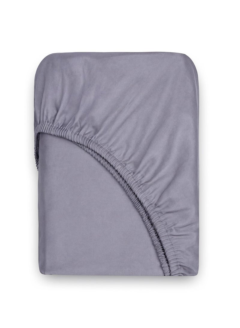Askona Fitted Sheet 180x200 Askona Comfort Maco Sateen Ashen - Image 3