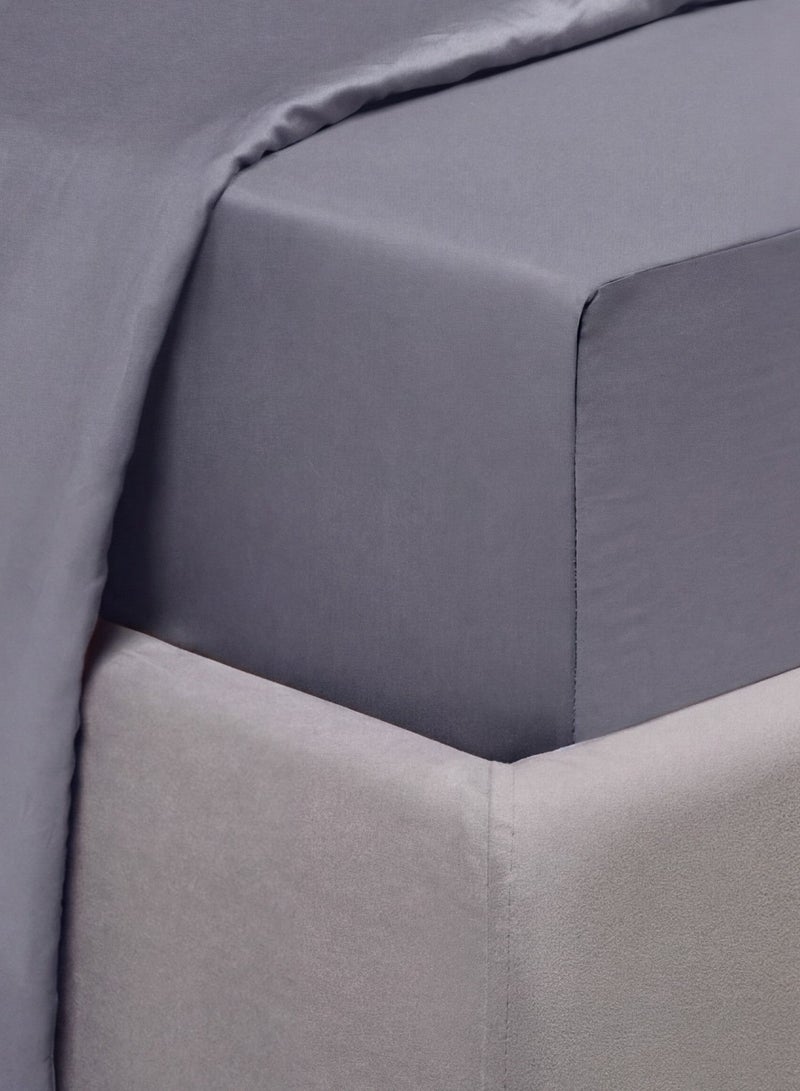 Askona Fitted Sheet 180x200 Askona Comfort Maco Sateen Ashen - Image 4
