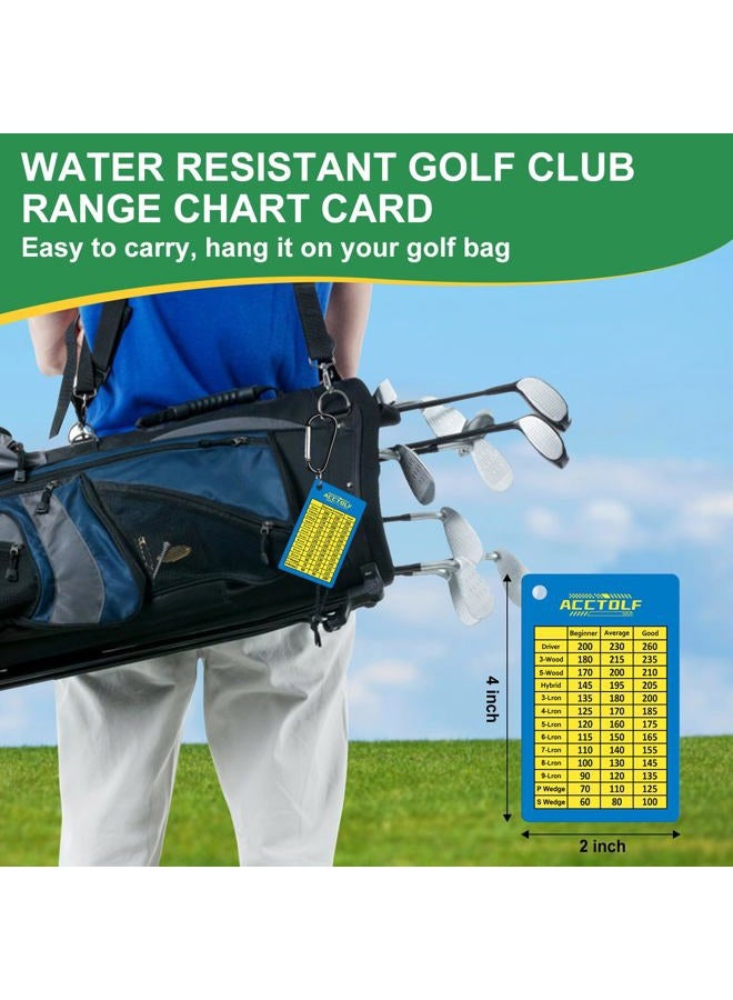 ACCTOLF Golf Club Range Chart Card, Sturdy Golf Yardage Card for Seasoned Golfers (1) - Image 4